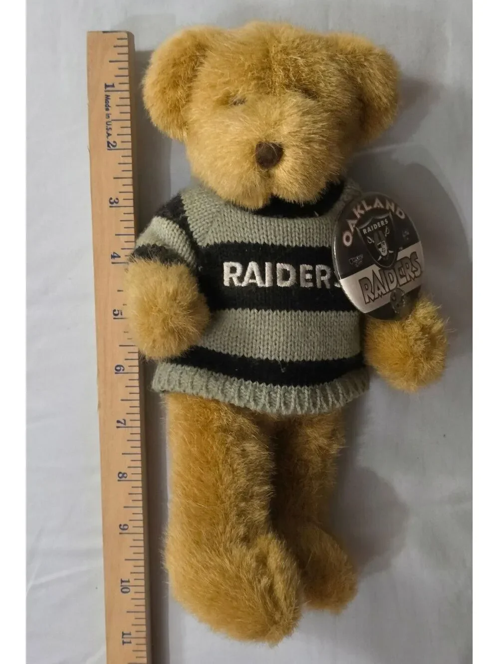 Russ Berrie Oakland Raiders Plush Teddy Bear with Sweater